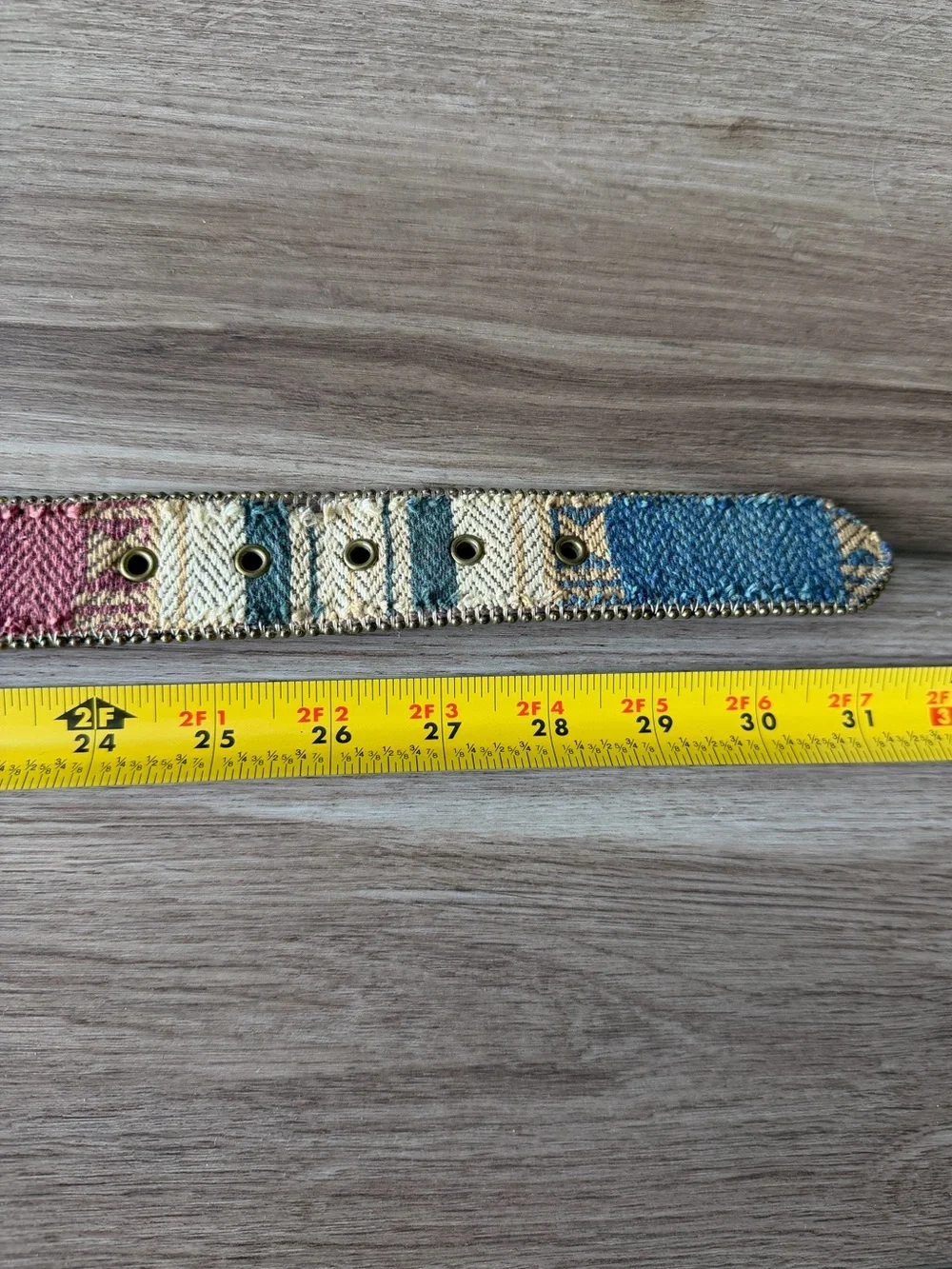 Vintage 1980’s Absolutely Fresh Patterned Woven Leather Belt